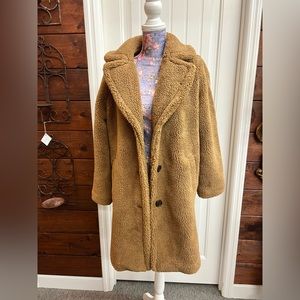 GAP Sherpa teddy jacket coat long